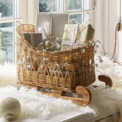 LOBERON Objets Décoratifs De Noël*Traineau décoratif Quileta