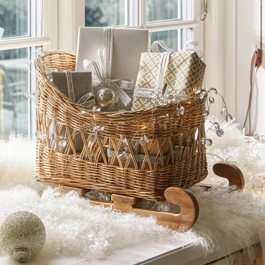 LOBERON Objets Décoratifs De Noël*Traineau décoratif Quileta